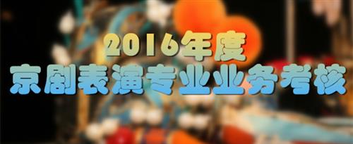 日逼视频网搜索国家京剧院2016年度京剧表演专业业务考...